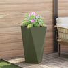 vidaXL Planter Olive Green 40 x 40 x 75 cm Steel