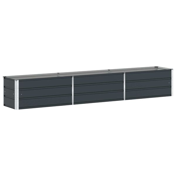 vidaXL Planter Anthracite 290 x 50 x 45 cm Galvanised Steel