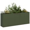 vidaXL Planter Olive Green 200x40x80 cm Cold-rolled Steel
