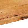 vidaXL Table Top 120x60x2.5 cm Live Edge Solid Wood Mango