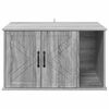 vidaXL Cat House Grey Sonoma 85 x 55 x 50 cm Engineered Wood