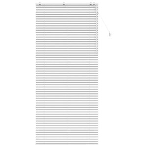 vidaXL Venetian Blind White 120 x 250 cm 35 mm Solid Paulownia Wood