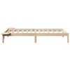vidaXL Bed Frame Natural 75 x 190 cm Solid Pine Wood