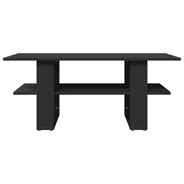 vidaXL Coffee Table Black 102x55x42 cm Engineered Wood