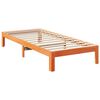vidaXL Family Bed Frame No Mattress Wax Brown 240x200 cm Solid Wood Pine