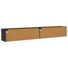 vidaXL TV Wall Cabinets Panama 2 pcs Black Oak 100 x 30 x 30 cm