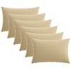 vidaXL Cushion Cover 6 pcs HEERLEN Beige 50 x 80 cm Polyester