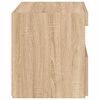 vidaXL Bedside Cabinets with LED Lights 2 pcs Sonoma Oak 50x40x45 cm