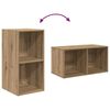 vidaXL TV Cabinet Set Wall-mounted 4 pcs Artisan Oak 37 x 37 x 72 cm