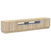 vidaXL LED TV Cabinet HOORN 3 pcs Sonoma Oak Engineered Wood