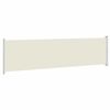 vidaXL Patio Retractable Side Awning 600x160 cm Cream