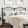 vidaXL Metal Replace Headboard Black 140 cm