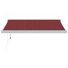 vidaXL Automatic Retractable Awning Burgundy 350x250 cm