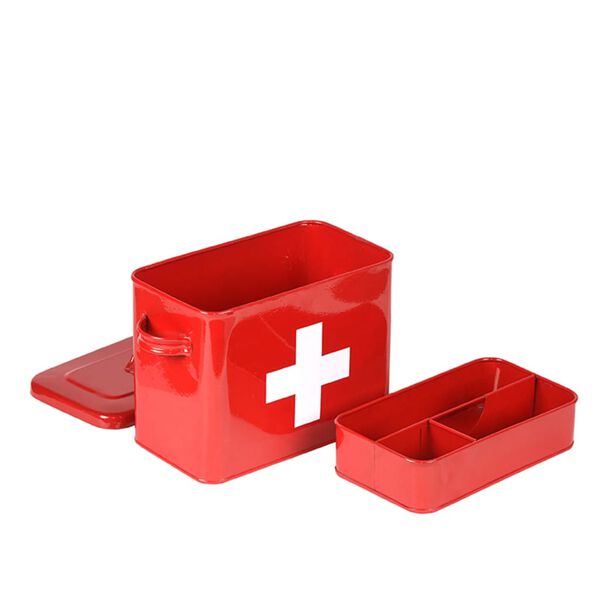 LABEL51 First Aid Box 30x14x21 cm Red