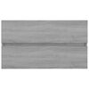 vidaXL Sink Cabinet Grey Sonoma 80x38.5x45 cm Engineered Wood