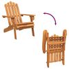 vidaXL Garden Adirondack Chair Solid Acacia Wood