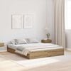 vidaXL Storage Bed Frame Artisan Oak 150 x 200 cm Engineered Wood
