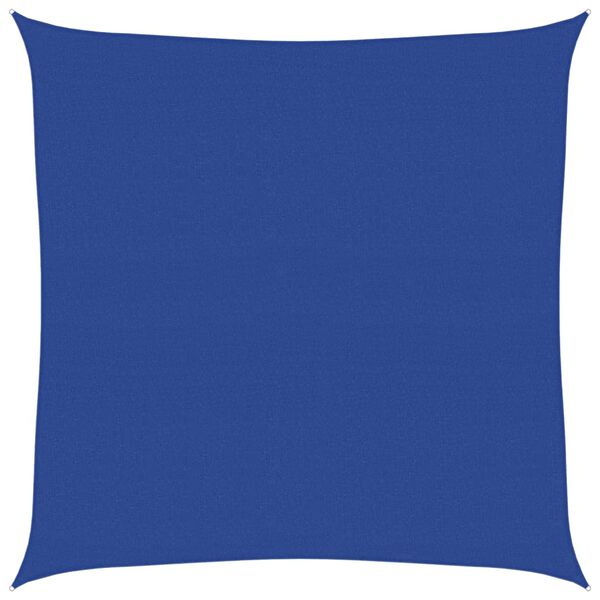 vidaXL Sunshade Sail 160 g/m&sup2; Square Blue 5x5 m HDPE
