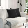 vidaXL Sofa Pillows 2 pcs Black 45 x 45 cm Corduroy Fabric