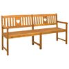 vidaXL Outdoor Bench 4 -Seater 180 x 56 x 90 cm Solid Acacia Wood