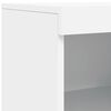 vidaXL Sideboard with LED Lights White 162x37x100 cm