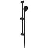 vidaXL Shower System Set Height Adjustable Black 71 cm Stainless Steel