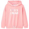 Kids' Hooded Sweatshirt Bright Pink 104
