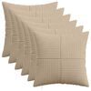 vidaXL Cushion Cover 6 pcs ALMELO Taupe 40 x 40 cm Corduroy