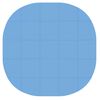 vidaXL Pool Ground Mat 25 pcs &Oslash; 292 cm Round EVA Foam Blue