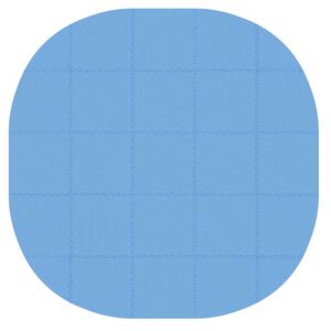 vidaXL Pool Ground Mat 25 pcs &Oslash; 292 cm Round EVA Foam Blue