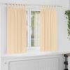 vidaXL Blackout Curtains with Rings 2 pcs Cream 175 x 140 cm Polyester