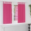 vidaXL Blackout Curtains with Rings 2 pcs Bright Pink 175 x 140 cm