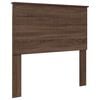 vidaXL Bed Frame with Headboard Brown Oak 100 x 200 cm Solid Pine Wood