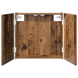 vidaXL Dartboard Cabinet Old Wood 56 x 12 x 53.5 cm Engineered Wood
