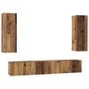 vidaXL TV Cabinet Set Wall-mounted 5 pcs Old Wood Engineered Wood
