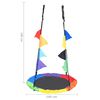 vidaXL Rainbow Swing with Flags 100 cm