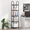vidaXL Bookshelf Black Oak 40 x 30 x 183 cm Engineered wood