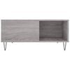 vidaXL Coffee Table Grey Sonoma 80x80x36.5 cm Engineered Wood