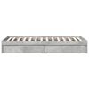 vidaXL Bed Frame with Drawers without Mattress Concrete Grey 100x200 cm