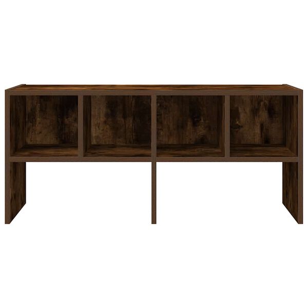 vidaXL Shoe Rack Stackable Smoked Oak 89.5x30x40 cm