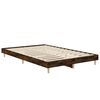 vidaXL Bed Frame without Mattress Smoked Oak 120x190 cm Small Double Engineered Wood