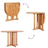 vidaXL Folding Butterfly Garden Table 120x70x75 cm Solid Teak Wood