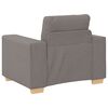 vidaXL Sofa 3 pcs Taupe Fabric