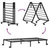 vidaXL Bed Frame without Mattress Foldable Black 90x190 cm Steel