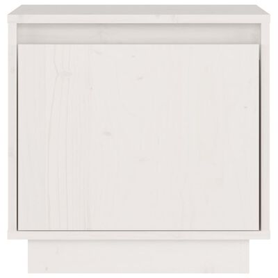 vidaXL Bedside Cabinet White 40x30x40 cm Solid Wood Pine