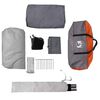vidaXL Family Tent Tunnel 8-Person Grey and Orange Waterproof