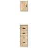 vidaXL Garage Cabinets 2 pcs Sonoma Oak Engineered Wood