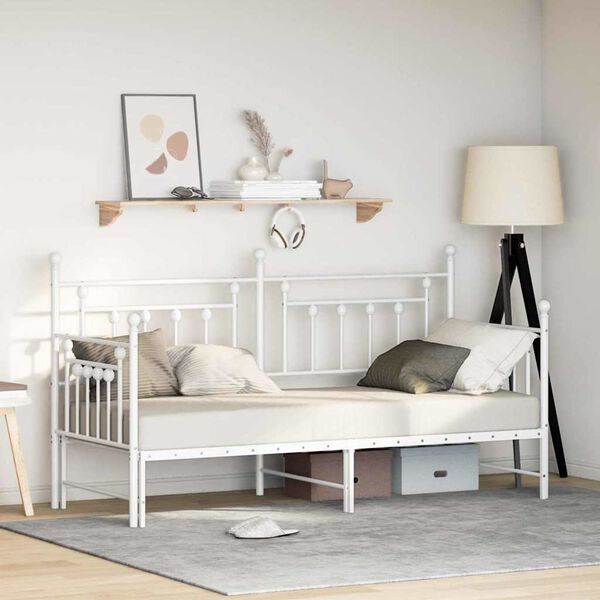 vidaXL Daybed Frame White 80 x 200 cm Steel