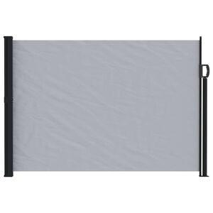 vidaXL Retractable Side Awning Grey 600 x 140 cm Polyester