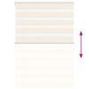 vidaXL Zebra Blind Marble Beige 100x100 cm Fabric Width 95.9 cm Polyester